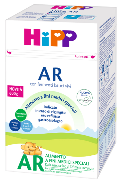 HIPP LATTE ANTIREFLUSSO CON METAFOLINA 600 G - farmascienza.it