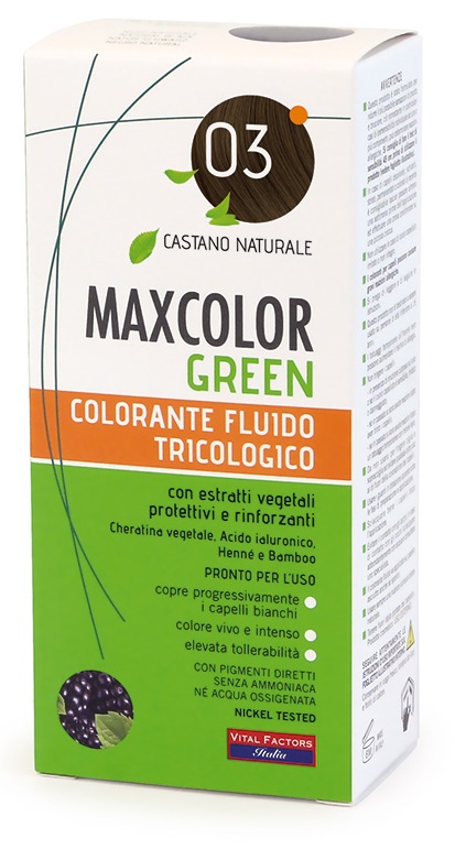 MAXCOLOR GREEN 03 CASTANO NATURALE 75 ML + BALSAMO 15 ML - farmascienza.it