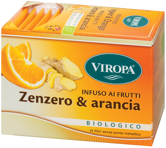 VIROPA INFUSO ZENZERO&ARANCIA BIOLOGICO 15 FILTRI - farmascienza.it