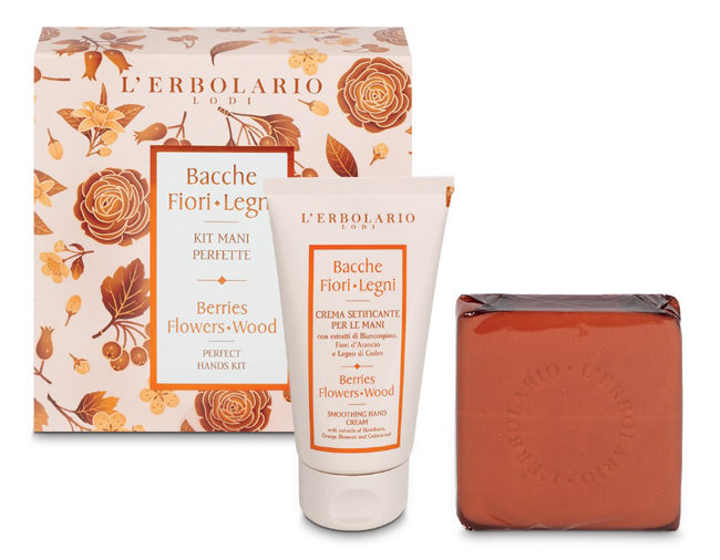 BACCHE FIORI LEGNI KIT MANI PERFETTE SAPONE 100 G + CREMA MANI 75 ML EDIZIONE LIMITATA - farmascienza.it