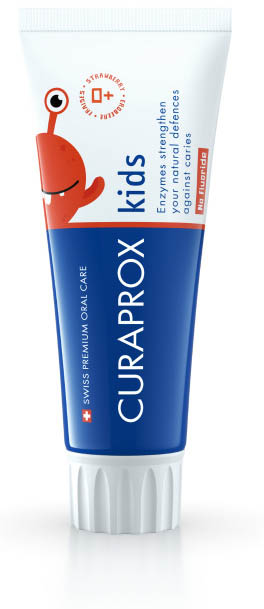 CURAPROX KIDS TOOTHPASTE STRAWBERRY FLAVOR 0 PPM 60 ML - farmascienza.it