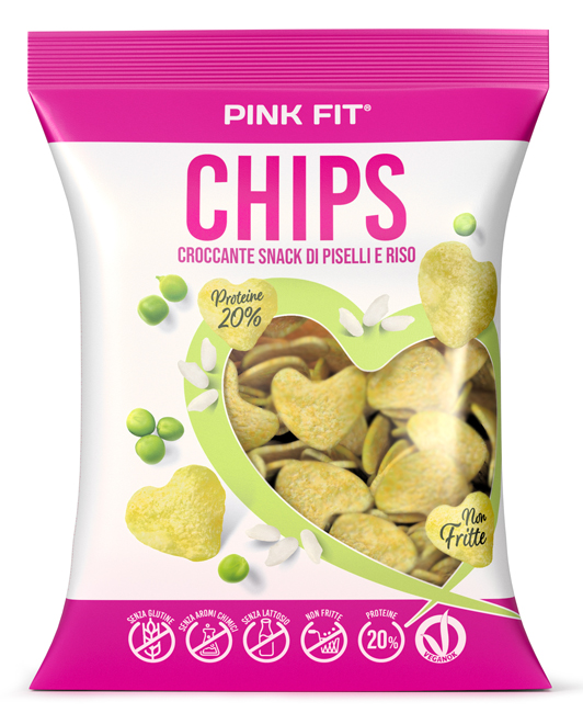 PINK FIT CHIPS PISELLI RISO 25 G - farmascienza.it