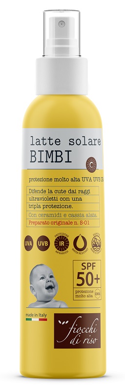 FIOCCHI DI RISO LATTE SOLARE BIMBI 50+ 140 ML SPRAY - farmascienza.it