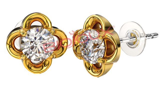 BJT243 ORECCHINI DUCHESS STEEL SW GOLD PLATED - farmascienza.it