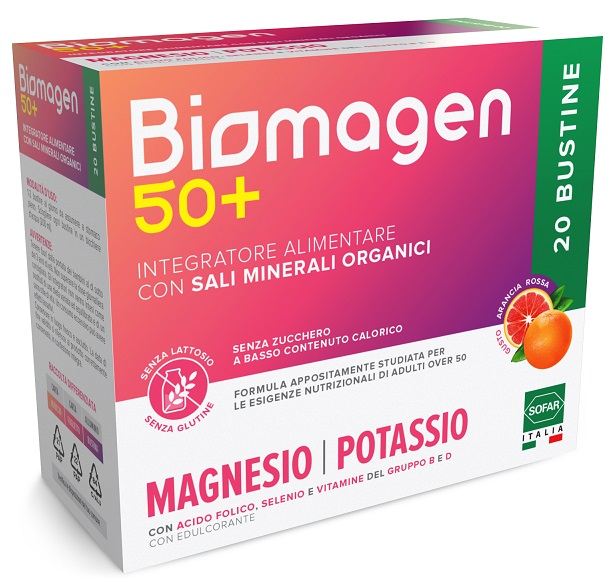 BIOMAGEN 50+ SENZA ZUCCHERI 20 BUSTINE - farmascienza.it