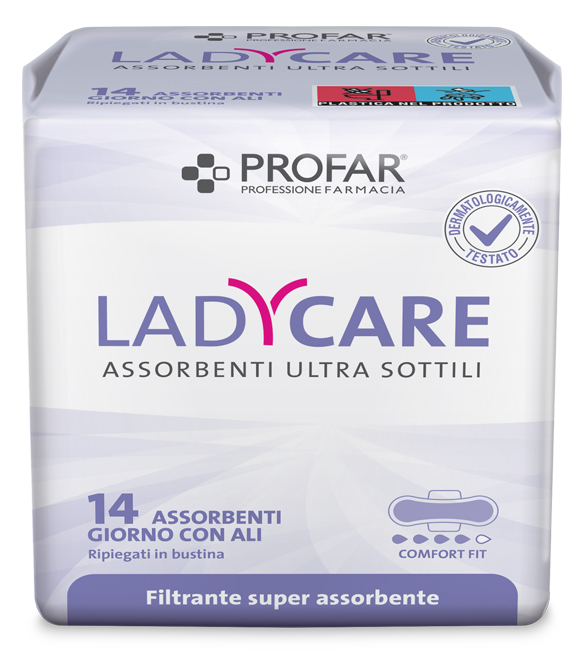 LADYCARE ASSORBENTI GIORNO ALI 14 PEZZI PROFAR - farmascienza.it