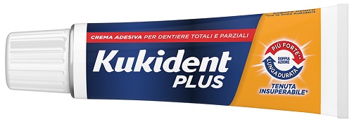 KUKIDENT PLUS DOPPIA AZIONE TENUTA INSUPERABILE CREMA ADESIVA DENTIERE 65 G - farmascienza.it