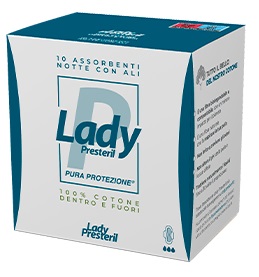 LADY PRESTERIL ASSORBENTI NOTTE CON ALI RIPIEGATI BIODEGRADABILI 10 PEZZI - farmascienza.it
