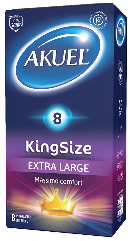 PROFILATTICO AKUEL KING SIZE EXTRA LARGE 8 PEZZI - farmascienza.it