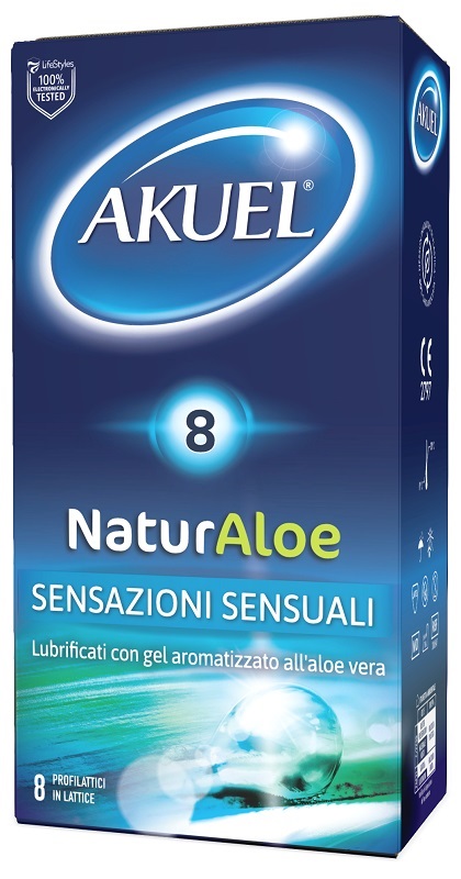 PROFILATTICO NATURALOE LUBRIFICATO CON ALOE VERA 8 PEZZI - farmascienza.it
