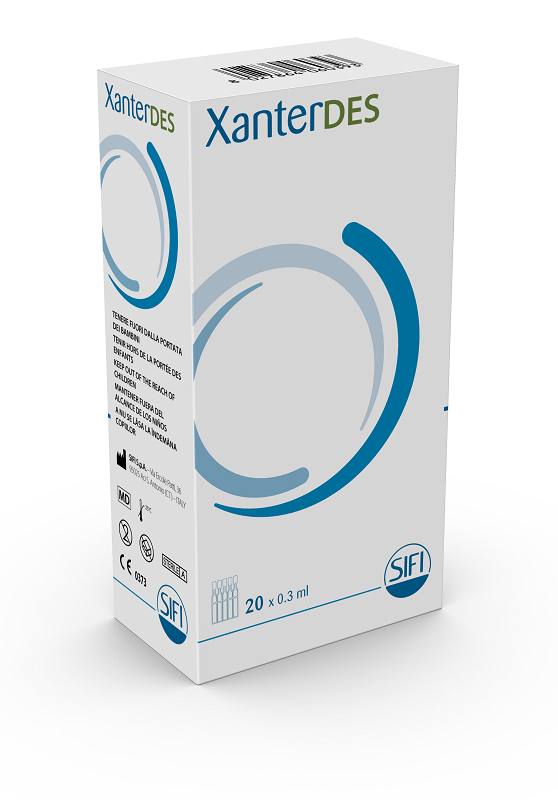 XANTERDES SOLUZIONE OFTALMICA 20 FLACONCINI MONODOSE DA 0,3 ML - farmascienza.it