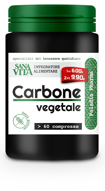SANAVITA CARBONE VEGETALE 60 COMPRESSE - farmascienza.it
