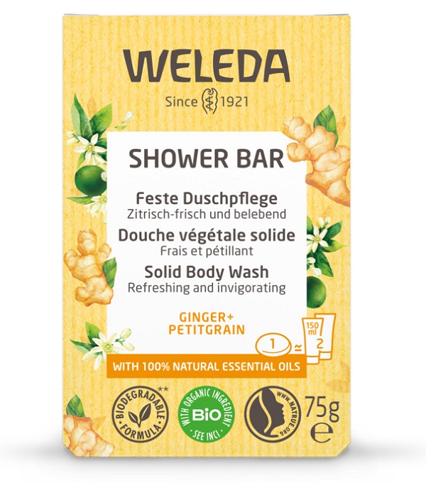 BAGNO DOCCIA SOLIDO ZENZERO + PETITGRAIN 75 G - farmascienza.it