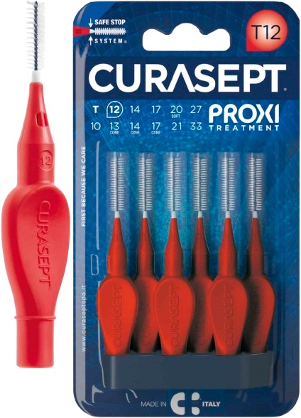 CURASEPT PROXI T12 ROSSO/RED 6 PEZZI - farmascienza.it