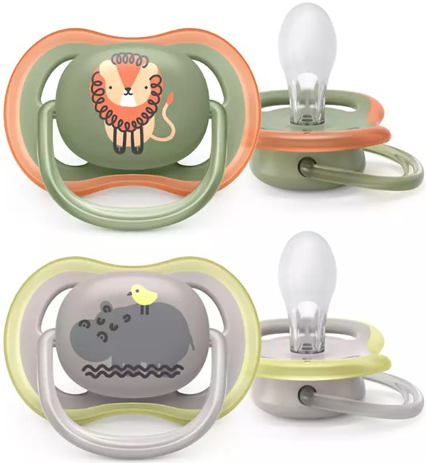 AVENT SUCCHIETTO ULTRA AIR 6-18M MASCHIO LEONE/IPPOPOTAMO 2 PEZZI - farmascienza.it