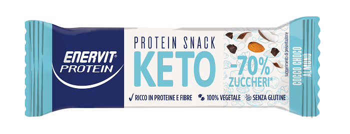 ENERVIT PROTEIN KETO SNACK COCCO CHOCO ALMOND 35 G - farmascienza.it