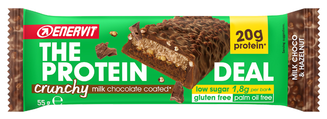 ENERVIT PROTEIN DEAL MILK CHOCO & HAZELNUT 55 G - farmascienza.it