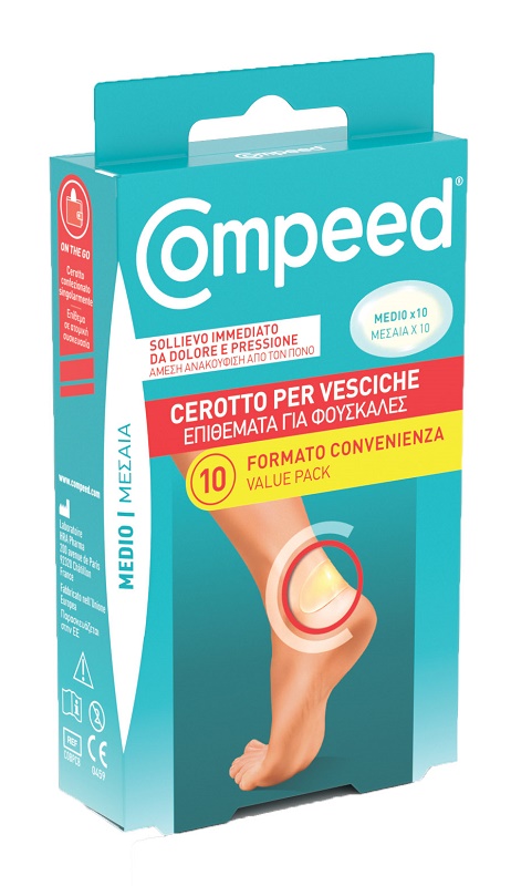 CEROTTI COMPEED PER VESCICHE MEDIO 10 PEZZI CARTON - farmascienza.it
