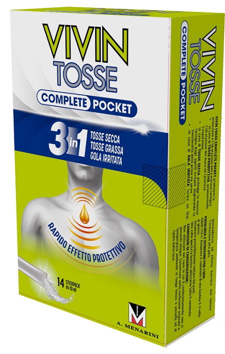 VIVIN TOSSE POCKET 14 STICK PACK SCIROPPO 10 ML - farmascienza.it