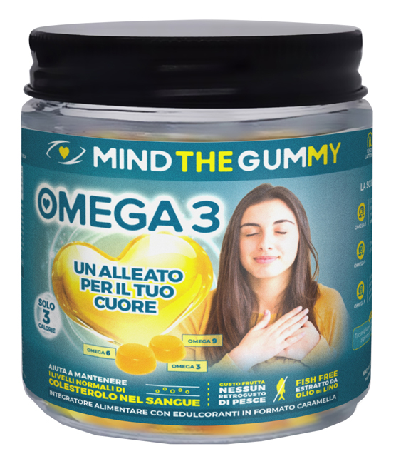 MIND THE GUMMY OMEGA3 30 PASTIGLIE GOMMOSE GUSTO MIX DI FRUTTA SENZA ZUCCHERO - farmascienza.it
