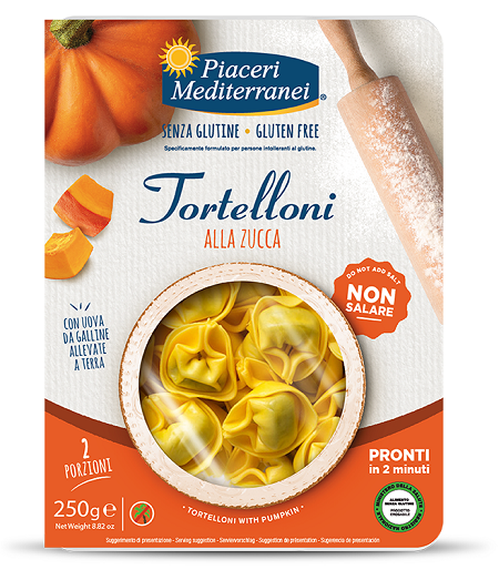 PIACERI MEDITERRANEI TORTELLONI ZUCCA 250 G - farmascienza.it