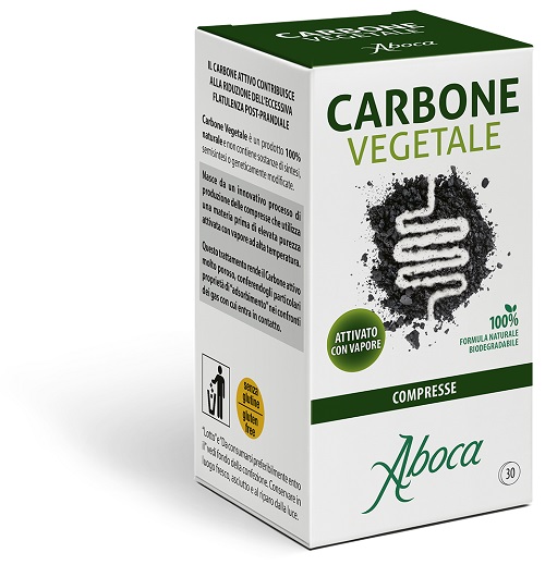 CARBONE VEGETALE 30 COMPRESSE - farmascienza.it