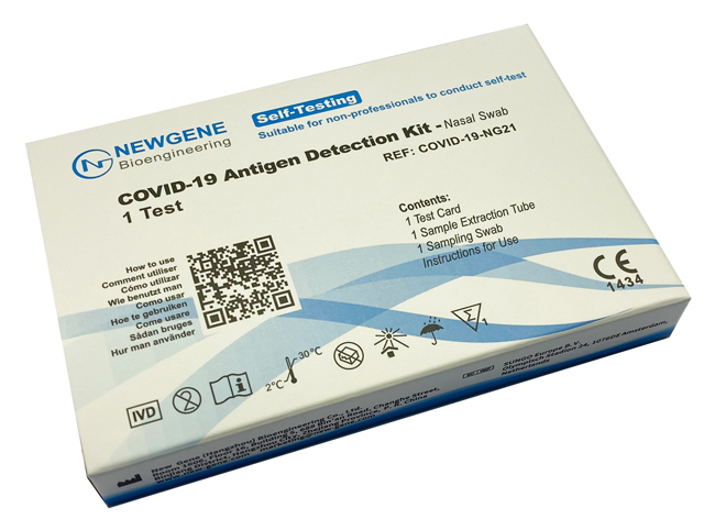 TEST ANTIGENICO RAPIDO COVID-19 NEWGENE AUTODIAGNOSTICO DETERMINAZIONE QUALITATIVA ANTIGENI SARS-COV-2 IN TAMPONI NASALI MEDIANTE IMMUNOCROMATOGRAFIA - farmascienza.it