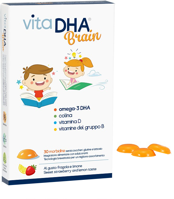 VITADHA BRAIN 30 MORBIDINE AL GUSTO FRAGOLA E LIMONE - farmascienza.it