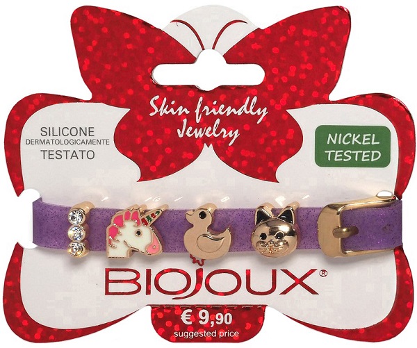 BJB010 BRACCIALE SILIC VIOLA GOLD PLATED - farmascienza.it