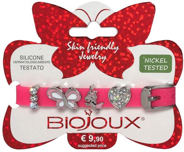 BJB014 BRACCIALE SILIC ROSA STAINLESS STEEL - farmascienza.it