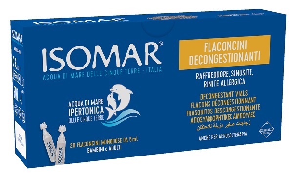 ISOMAR SOLUZIONE DECONGESTIONANTE NASALE 20 FLACONCINI 5 ML - farmascienza.it