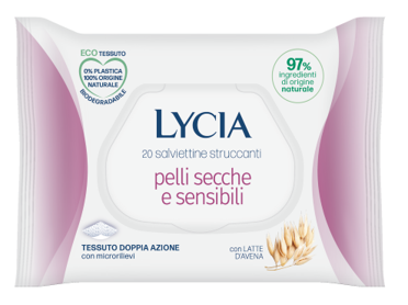 LYCIA SALVIETTINE STRUCCANTI PELLI SECCHE E SENSIBILI 20 PEZZI - farmascienza.it