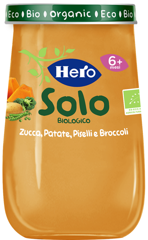 HERO SOLO OMOG ZUCCA PATATE PISELLI BROCCOLI 190 G - farmascienza.it