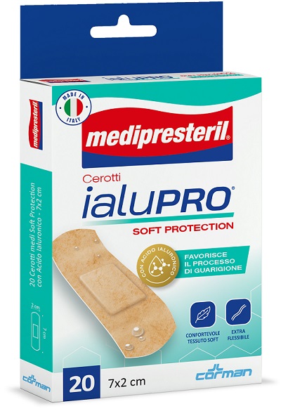 MEDIPRESTERIL CEROTTI IALUPRO SOFT PROTECTION MEDI 7X2CM 20 PEZZI - farmascienza.it
