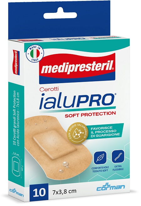 MEDIPRESTERIL CEROTTI IALUPRO SOFT PROTECTION SUPER 7X3,8CM 10 PEZZI - farmascienza.it