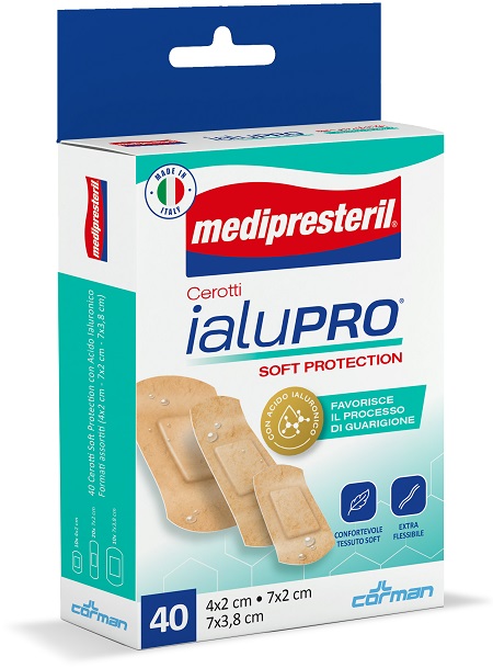 MEDIPRESTERIL CEROTTI IALUPRO SOFT PROTECIONT 3 FORMATI ASSORTITI 40 PEZZI - farmascienza.it