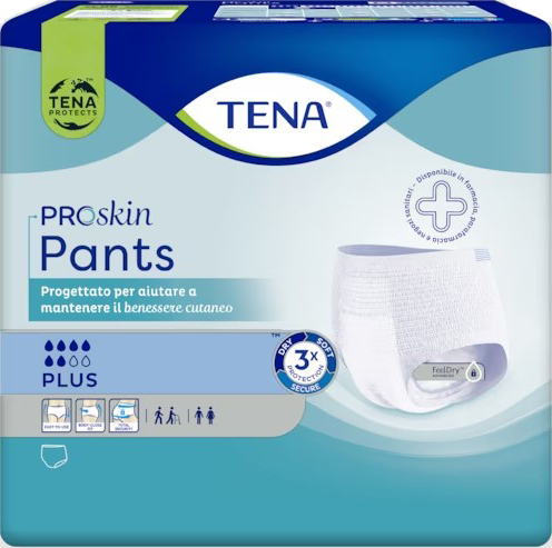PANNOLONE PER INCONTINENZA TENA PANTS PLUS LARGE 14 PEZZI - farmascienza.it