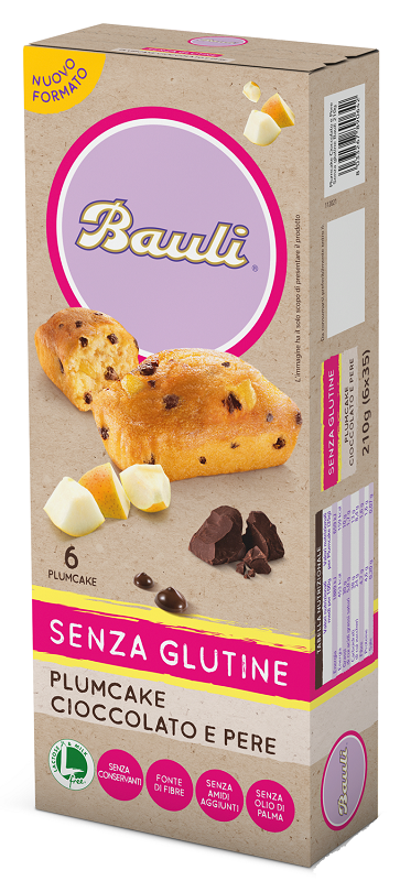 BAULI PLUMCAKE CIOCCOLATO-PERE 6X35 G - farmascienza.it