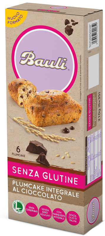 BAULI PLUMCAKE INTEGRALE CIOCCOLATO 6X35 G - farmascienza.it