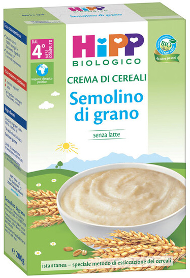 HIPP BIO CREMA CEREALI SEMOLINO DI GRANO 200 G - farmascienza.it