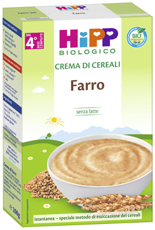 HIPP BIO CREMA CEREALI FARRO 200 G - farmascienza.it
