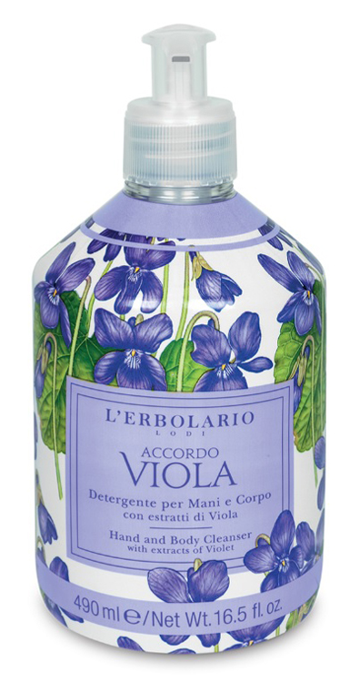 ACCORDO VIOLA FOGLIE DETERGENTE PER MANI E CORPO 490 ML EDIZIONE LIMITATA - farmascienza.it