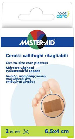 CEROTTO CALLIFUGO MASTER-AID FOOTCARE RITAGLIABILE 64X40 MM 2 PEZZI B3 - farmascienza.it