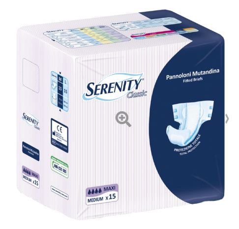PANNOLONE MUTANDINA SERENITY CLASSIC MAXI TAGLIA EXTRALARGE 15 PEZZI - farmascienza.it
