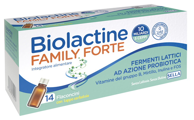 BIOLACTINE FAMILY FORTE 10 MILIARDI 14 FLACONCINI DA 9 ML - farmascienza.it