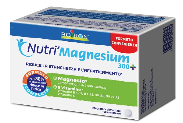 NUTRI'MAGNESIUM 300+ 160 COMPRESSE DA 500 MG SENZA GLUTINE NATURALMENTE PRIVO DI LATTOSIO - farmascienza.it