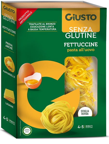 GIUSTO SENZA GLUTINE FETTUCCINE ALL'UOVO 250 G - farmascienza.it