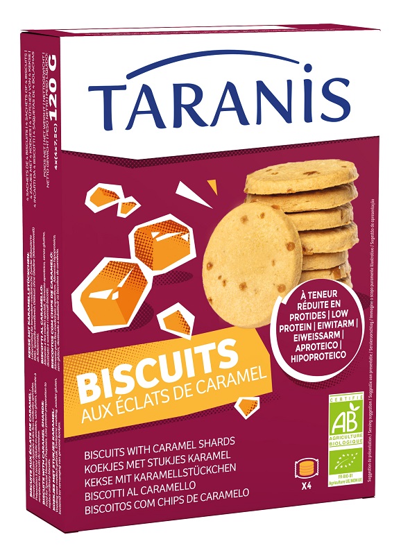 TARANIS BISCOTTI AL CARAMELLO 120 G - farmascienza.it