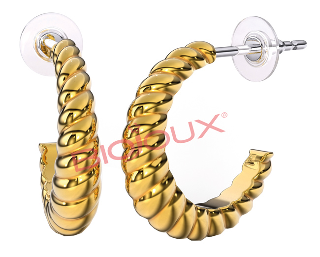 BJT266 ORECCHINI TWISTAGAIN GOLD PLATED - farmascienza.it