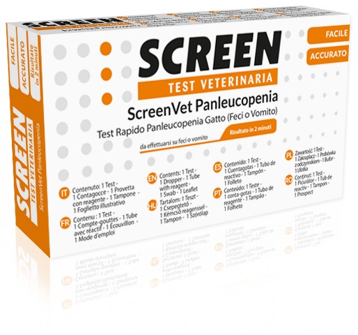 SCREENVET TEST RAPIDO PANLEUCOPENIA FECI/VOMITO GATTO - farmascienza.it